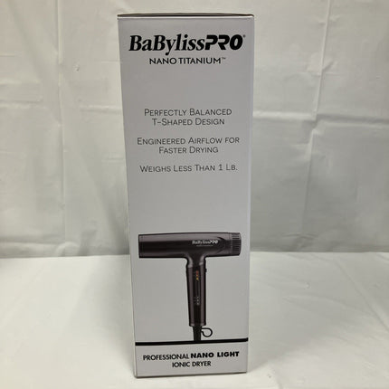 BaBylissPRO Nano Titanium Professional Nano Light Ionic Dual - Voltage Lightweight - Long Island Liquidation