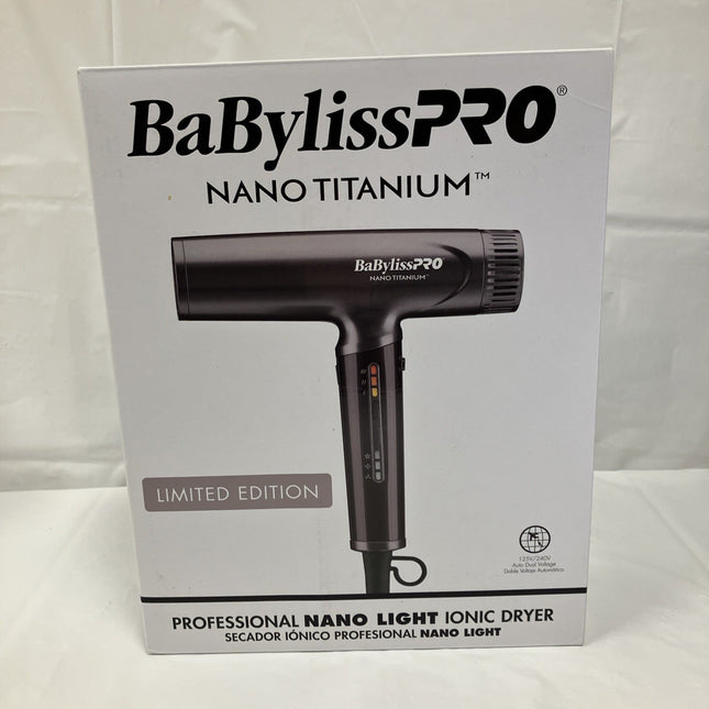 BaBylissPRO Nano Titanium Professional Nano Light Ionic Dual - Voltage Lightweight - Long Island Liquidation
