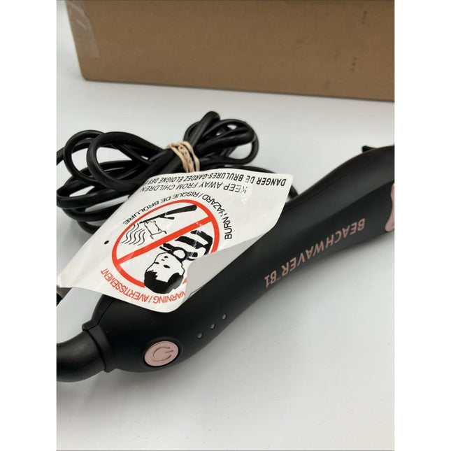 BEACHWAVER Co. B1 Rotating Curling Iron Midnight Rose Even Heat Distribution 1" - Long Island Liquidation