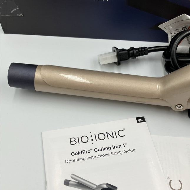 Bio Ionic GoldPro 1" Curling Iron, 24k MX - Long Island Liquidation