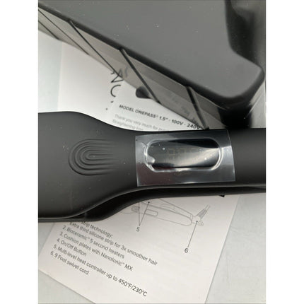 Bio Ionic OnePass Styling Iron - Black - 1.5" - Long Island Liquidation