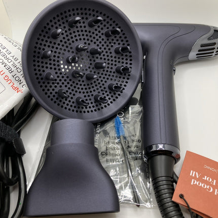 Bio Ionic SMART X High Efficiency Hair Dryer w/Diffuser&Concentrator, Navy Blue - Long Island Liquidation