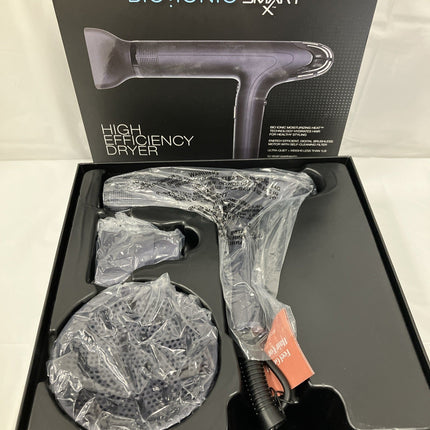 Bio Ionic SMART X High Efficiency Hair Dryer w/Diffuser&Concentrator, Navy Blue - Long Island Liquidation