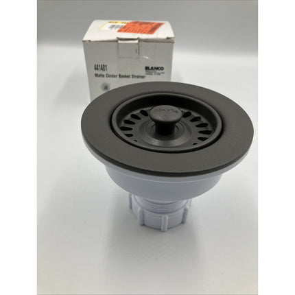 Blanco 3 - 1/2" Basket Strainer & Sink Flange - Cinder 441481 - Long Island Liquidation
