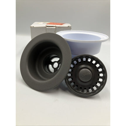 Blanco 3 - 1/2" Basket Strainer & Sink Flange - Cinder 441481 - Long Island Liquidation