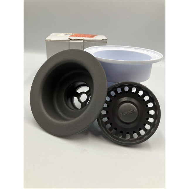 Blanco 3 - 1/2" Basket Strainer & Sink Flange - Cinder 441481 - Long Island Liquidation