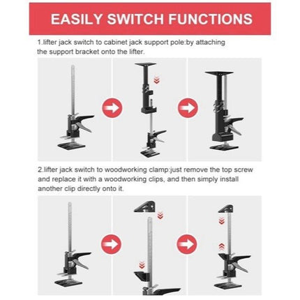 Cabinet Jack for Installing Cabinets, 3rd Hand Support System 180lb - Long Island Liquidation