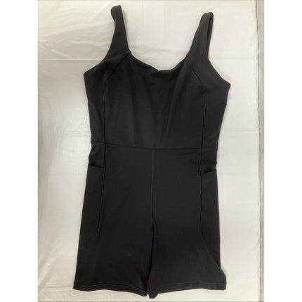 CALIA Women's Inspire Short Bodysuit - Pure Black - Medium - NWT - Long Island Liquidation