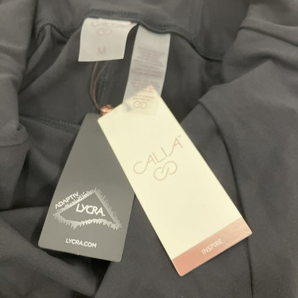 CALIA Women's Inspire Short Bodysuit - Pure Black - Medium - NWT - Long Island Liquidation