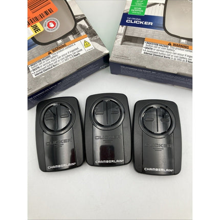 Chamberlain KLIK5U Universal Garage Door Opener Remote Control lot of 3 - Long Island Liquidation