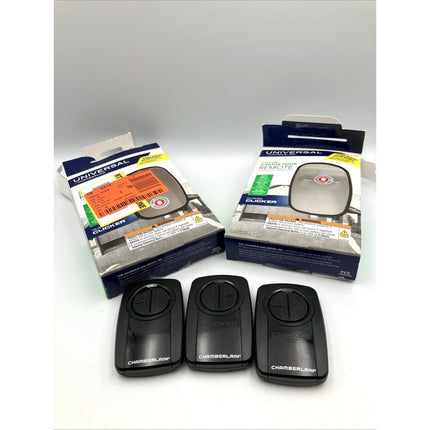 Chamberlain KLIK5U Universal Garage Door Opener Remote Control lot of 3 - Long Island Liquidation