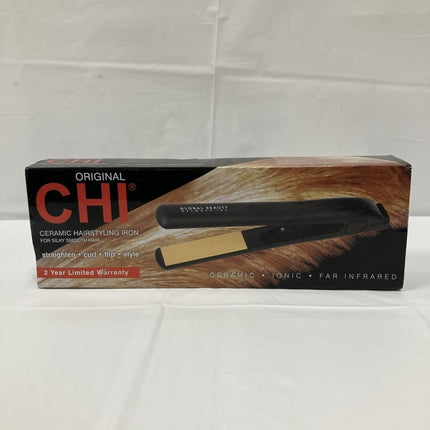 CHI Original Ceramic Flat Iron, Hair Straightener 1" Styling Tool - Black - Long Island Liquidation