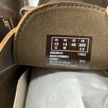 Clarks Men's Bushacre 2 Chukka Boot Dark Brown Beeswax Size 14 - Long Island Liquidation