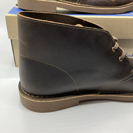 Clarks Men's Bushacre 2 Chukka Boot Dark Brown Beeswax Size 14 - Long Island Liquidation