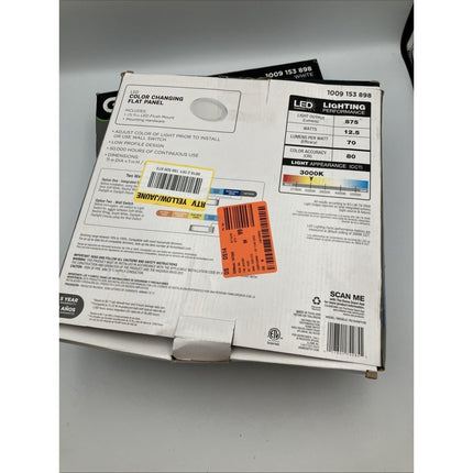 Commercial Electric 11 in. White LED Round Ceiling Light 5CCT pair - Long Island Liquidation