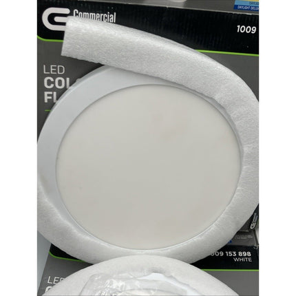 Commercial Electric 11 in. White LED Round Ceiling Light 5CCT pair - Long Island Liquidation