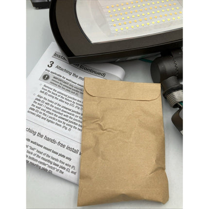 Commercial Electric Selectable CCT Integrated LED Arch Wall Flood Light Bronze - Long Island Liquidation