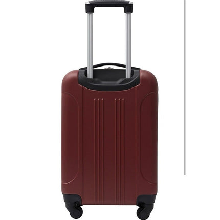 Cosmo 20 - in Hardside Carry - On Spinner Luggage, Rhubarb Red, Traveler's Club - Long Island Liquidation