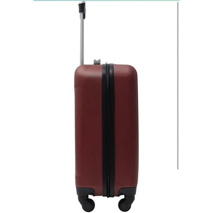 Cosmo 20 - in Hardside Carry - On Spinner Luggage, Rhubarb Red, Traveler's Club - Long Island Liquidation