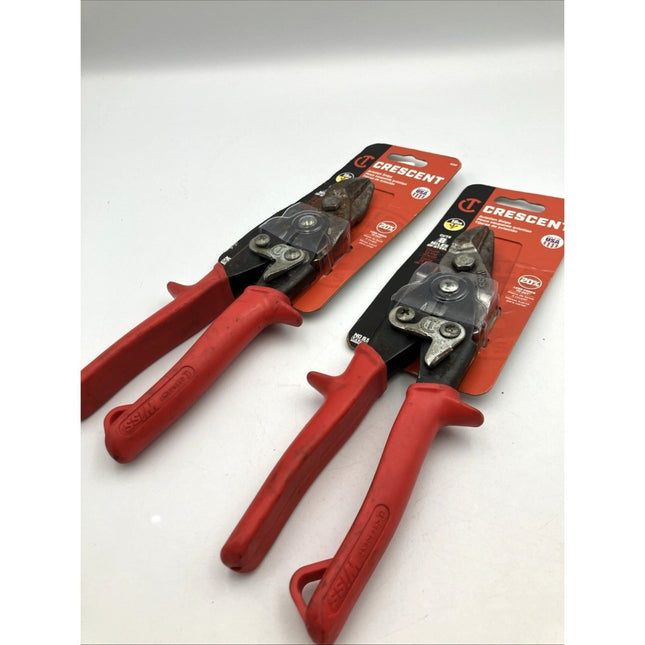 Crescent Straight Cut Aviation Snip Blade Steel Red 9 - 1/4" M5R - Long Island Liquidation