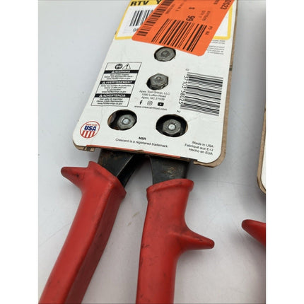 Crescent Straight Cut Aviation Snip Blade Steel Red 9 - 1/4" M5R - Long Island Liquidation