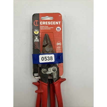 Crescent Straight Cut Aviation Snip Blade Steel Red 9 - 1/4" M5R - Long Island Liquidation