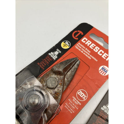 Crescent Straight Cut Aviation Snip Blade Steel Red 9 - 1/4" M5R - Long Island Liquidation