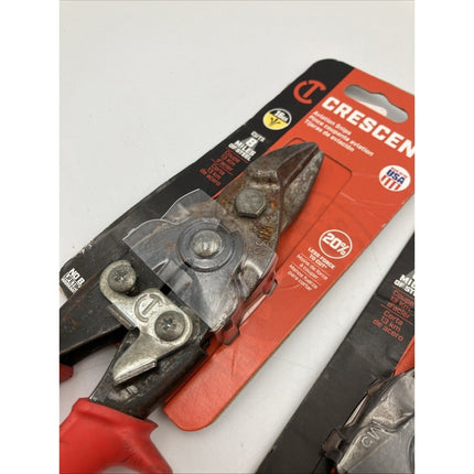 Crescent Straight Cut Aviation Snip Blade Steel Red 9 - 1/4" M5R - Long Island Liquidation