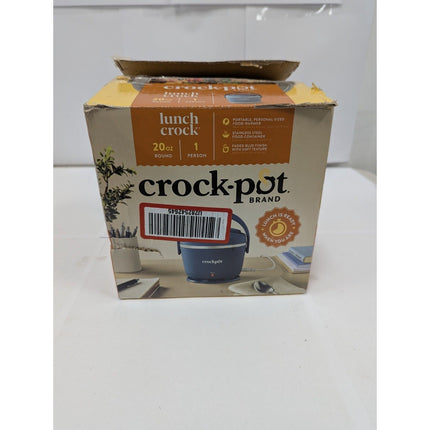 Crockpot 20 - oz. Lunch Crock Food Warmer - Blue - Long Island Liquidation