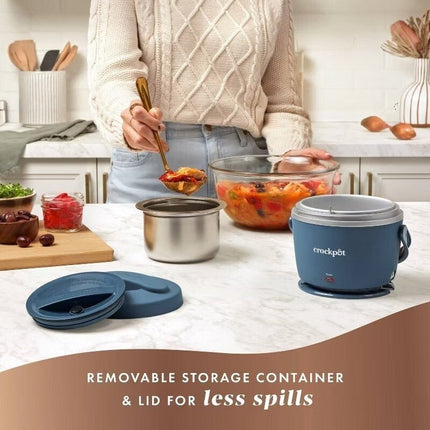 Crockpot 20 - oz. Lunch Crock Food Warmer - Blue - Long Island Liquidation