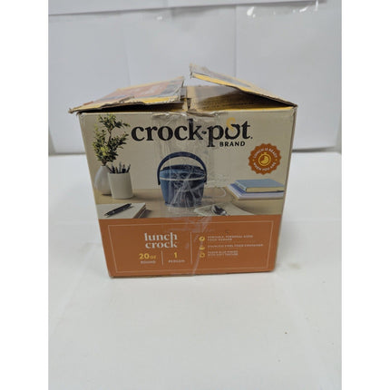 Crockpot 20 - oz. Lunch Crock Food Warmer - Blue - Long Island Liquidation