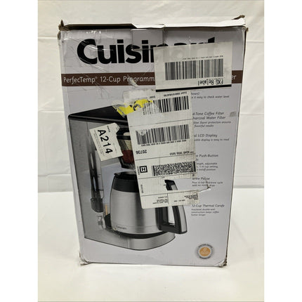 Cuisinart 12 - Cup Programmable Coffeemaker - Stainless Steel - Long Island Liquidation