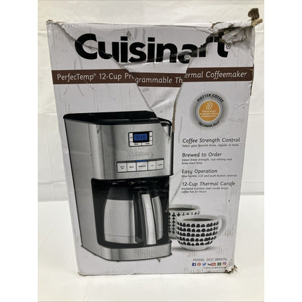 Cuisinart 12 - Cup Programmable Coffeemaker - Stainless Steel - Long Island Liquidation