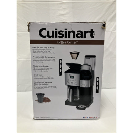 Cuisinart Coffee Center 12 Cup Coffeemaker and Single - Serve Brewer - Long Island Liquidation