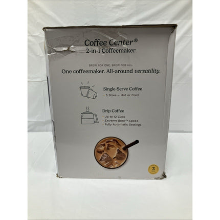 Cuisinart Coffee Center 2 - IN - 1 Coffee Maker and Single - Serve Brewer - Long Island Liquidation