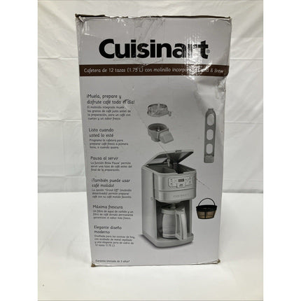 Cuisinart Stainless Steel Automatic Grind and Brew 12 - Cup Coffeemaker - Long Island Liquidation