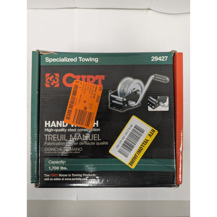 Curt 29427 Hand Winch with 8" Handle 1,700 Capacity - Long Island Liquidation