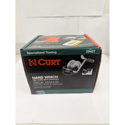 Curt 29427 Hand Winch with 8" Handle 1,700 Capacity - Long Island Liquidation
