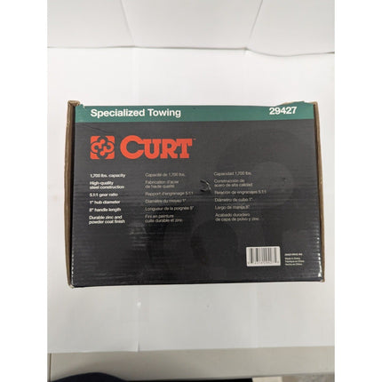Curt 29427 Hand Winch with 8" Handle 1,700 Capacity - Long Island Liquidation