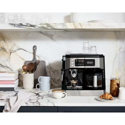 De'Longhi All - in - One Combination Coffee and Espresso Machine - Black | COM530M - Long Island Liquidation
