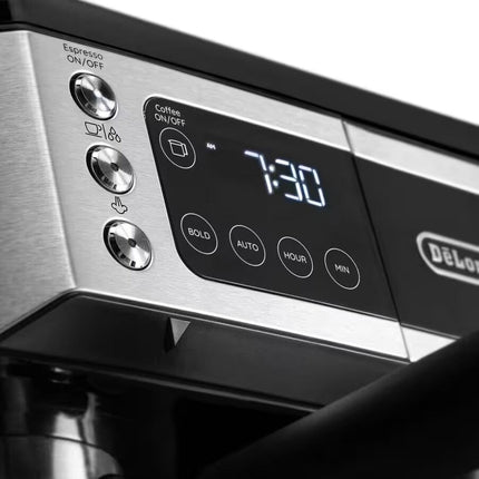 De'Longhi All - in - One Combination Coffee and Espresso Machine - Black | COM530M - Long Island Liquidation