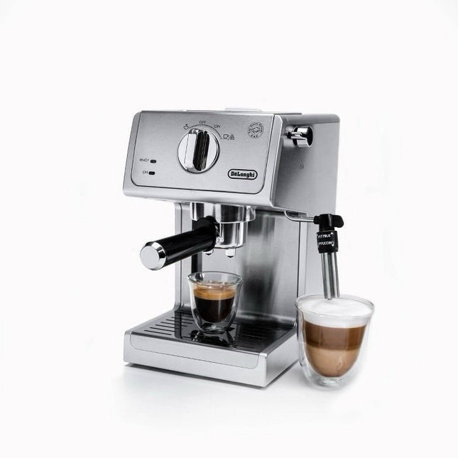 DeLonghi ECP3630 Manual Espresso Machine Cappuccino Maker - Silver - Long Island Liquidation
