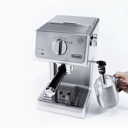 DeLonghi ECP3630 Manual Espresso Machine Cappuccino Maker - Silver - Long Island Liquidation