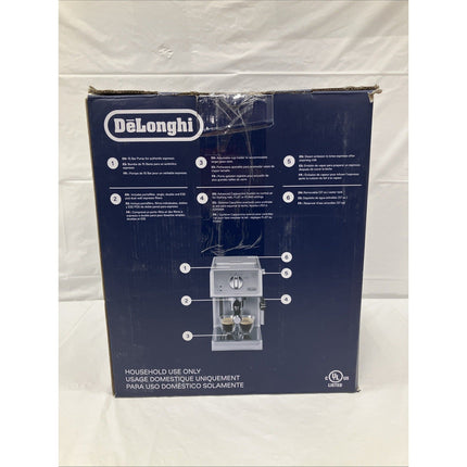DeLonghi ECP3630 Manual Espresso Machine Cappuccino Maker - Silver - Long Island Liquidation