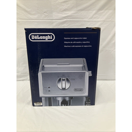 DeLonghi ECP3630 Manual Espresso Machine Cappuccino Maker - Silver - Long Island Liquidation