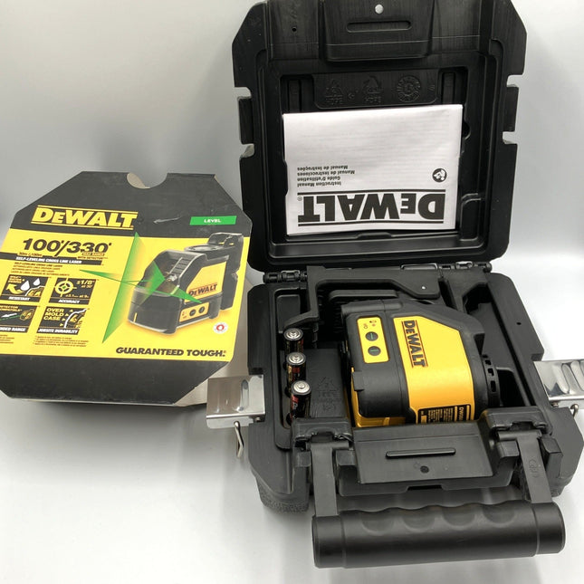 DeWalt DW088CG 165 ft. Green Beam Self - Leveling Cross Line Laser Level - Long Island Liquidation