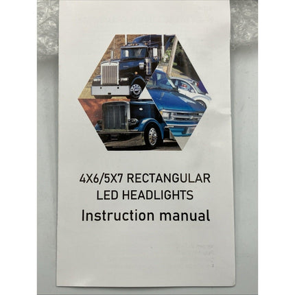 DOT Approved 4X6 Inch Sealed Beam LED Headlights Fit For Kenworth T600 T800 /... - Long Island Liquidation