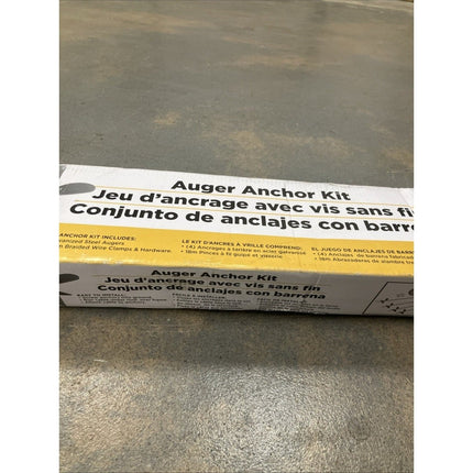 Earth Anchor (Auger and Cable) Arrow Storage Shed Anchor - Long Island Liquidation