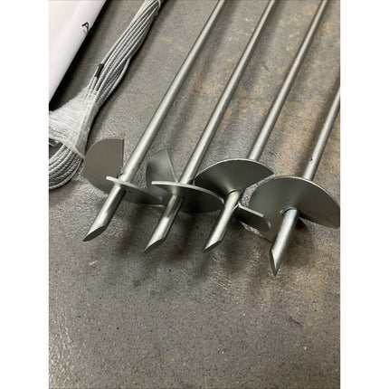 Earth Anchor (Auger and Cable) Arrow Storage Shed Anchor - Long Island Liquidation