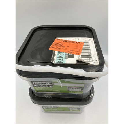 Everbilt 6D Box Nails Hot Dipped Galvanized (2) 10 lb 2 - 1/2 " - Long Island Liquidation